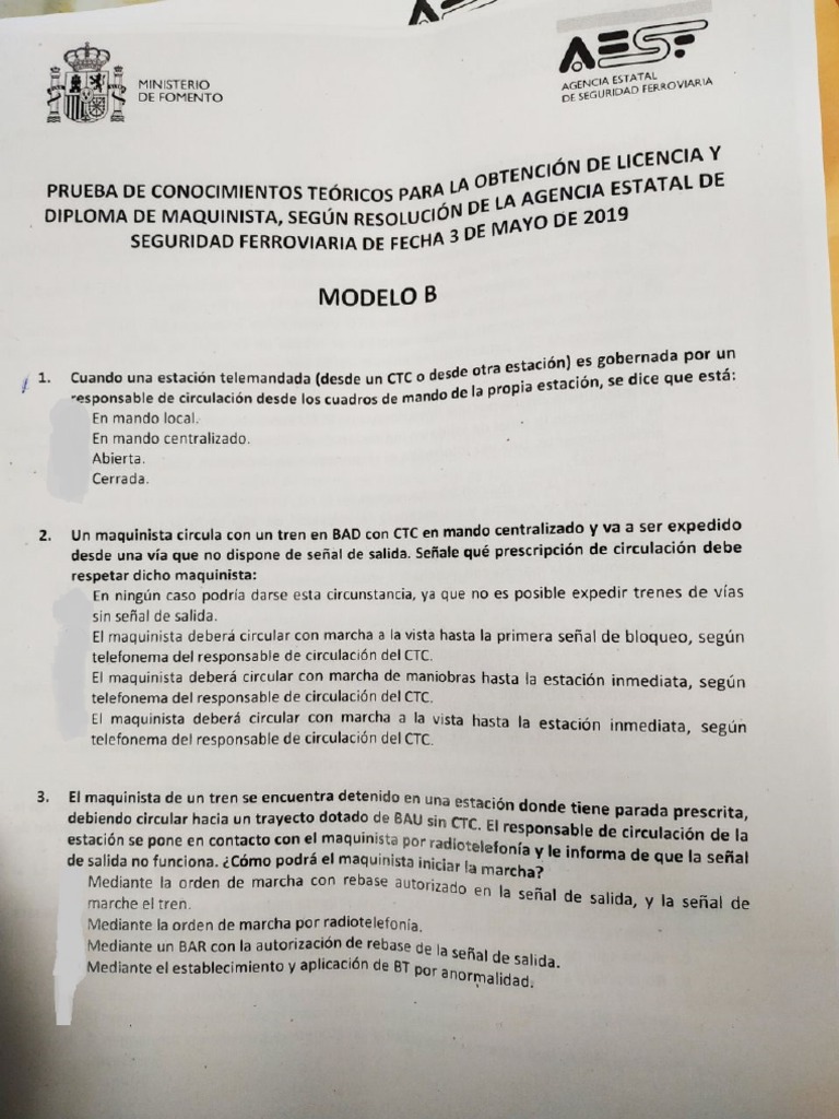 05-2019 Modelo B | PDF