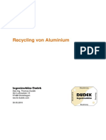 Recycling Von Aluminium
