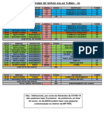 Cronograma de Horas Aulas Dos Instrutores - Turma 54