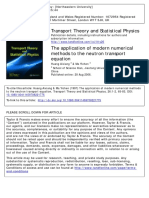 Huang Aixiang, Ma Yichen - The Application of Modern Numerical Methods To The Neutron Transport Equation (1997)