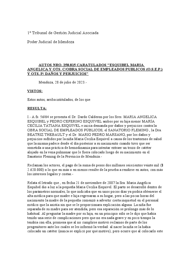 Sentencia Civil | PDF