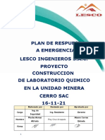 Plan de Respuestas A Emergencias Lesco Ingenieros S.A.C 04.12.21