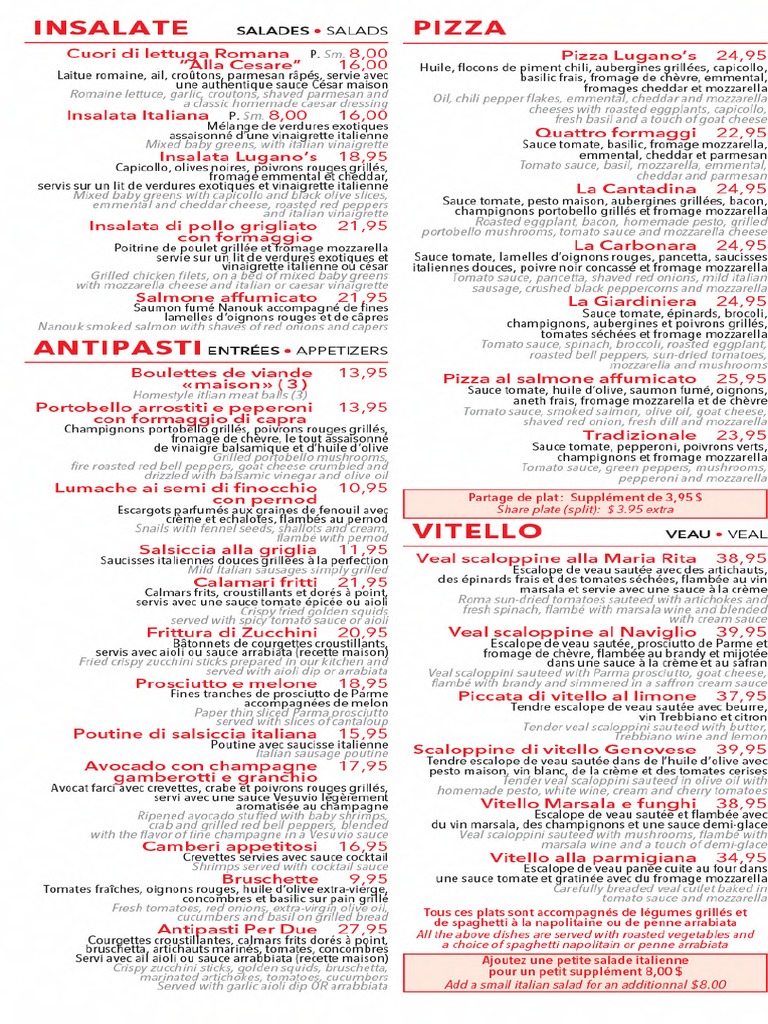 Lugano Restaurant MenuEn 2492022050332 PDF