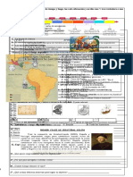 Prueba de Historia 5° Año Descubrimiento de América