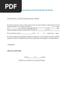 Modelo de Oficio de Entrega de Informe | PDF