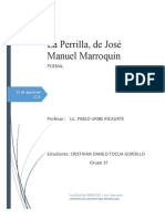 Trabajo Poema La Perrilla de Jose Manuel Marroquin