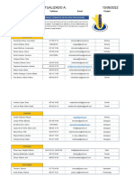 Lista de Profesionales