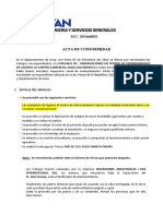 Acta de Conformidad - Ot614621 of Observaciones en Centro de Entrenamiento de Cajeros