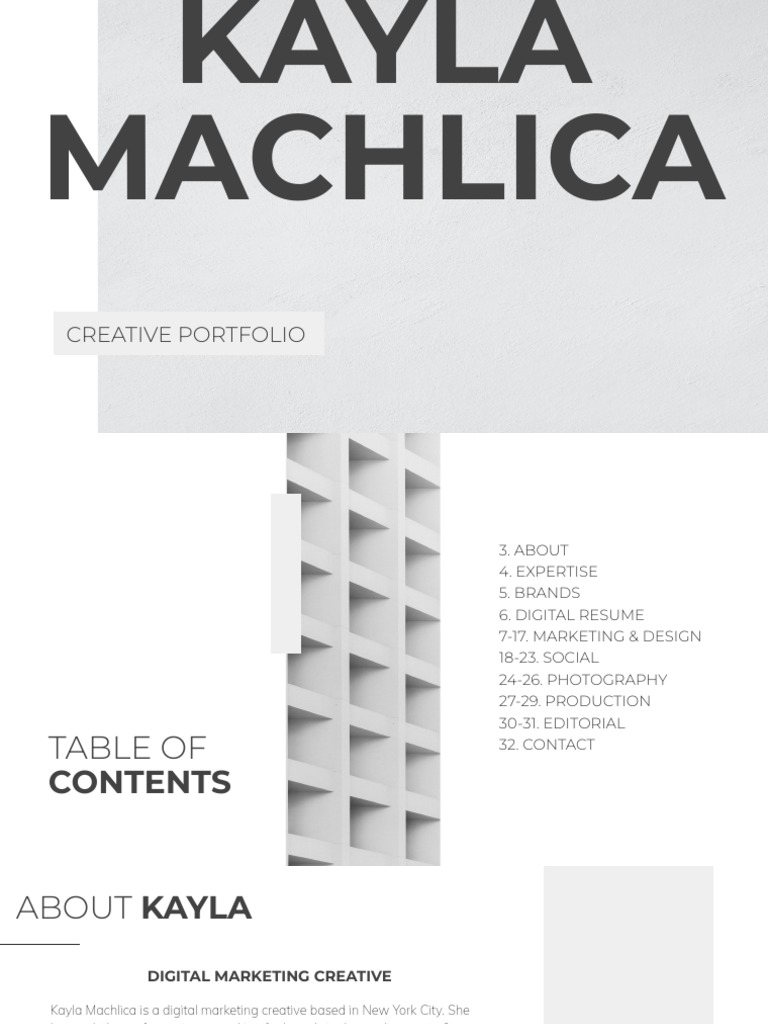 Kayla+Machlica's+Official+Creative+Portfolio+5 2022+ | PDF | Social ...