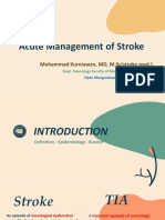 Acute Stroke Management - CUNEUS 2022