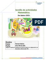 3º Básico Matemática Cuadernillo Del 19 Al 30 de Abril