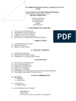 Esquema Basico de Proyecto de Investigación CUANTITATIVO