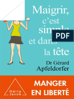 Gérard Apfeldorfer Maigrir, C'est Simple Et Dans La Tête