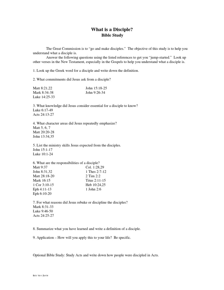 What Is A Disciple BS | PDF | Religion & Spirituality