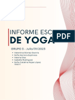 Informe Escrito Edu Física Yoga