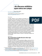 A Construção Do Discurso Midiático - Quando o Estupro Entra em Campo