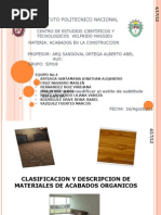Download Clasificacion y Descripcion de Materiales de Acabados Organicos by Marco Vf SN66225363 doc pdf