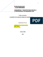 Herminia Yesica Calisaya Apaza - Filial Tacna - Trabajo Nonografico de Accidentes de Caida