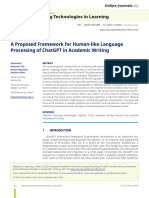 A Proposed Framework For Human-Like Language Processing of ChatGPT in Academic Writing