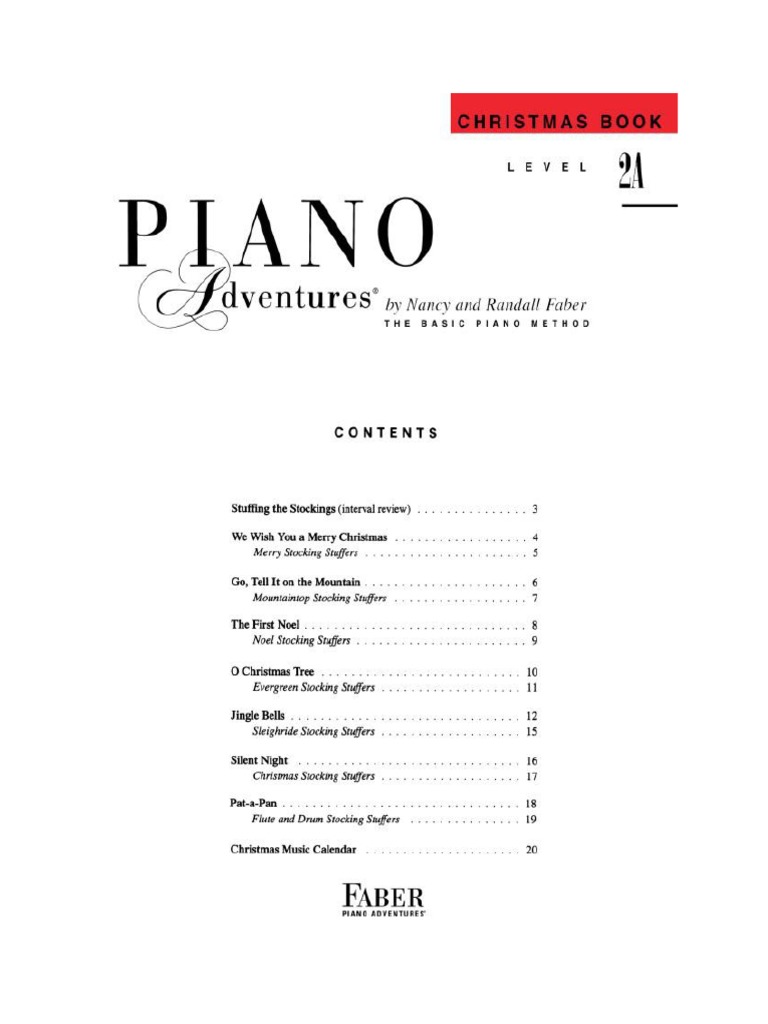 Piano Adventures 2023 Calendar - Faber Piano Adventures