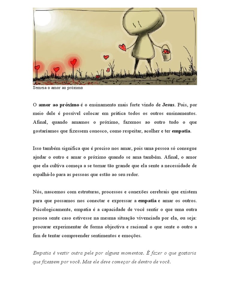 Texto Sobre A Empatia Nos Dias de Hoje | PDF