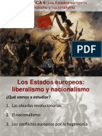 Unidad Didáctica 4. Los Estados Europeos. Liberalismo y Nacionalismo