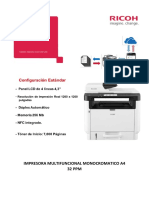 Impresora Multifuncional Monocromatico A4 32 PPM