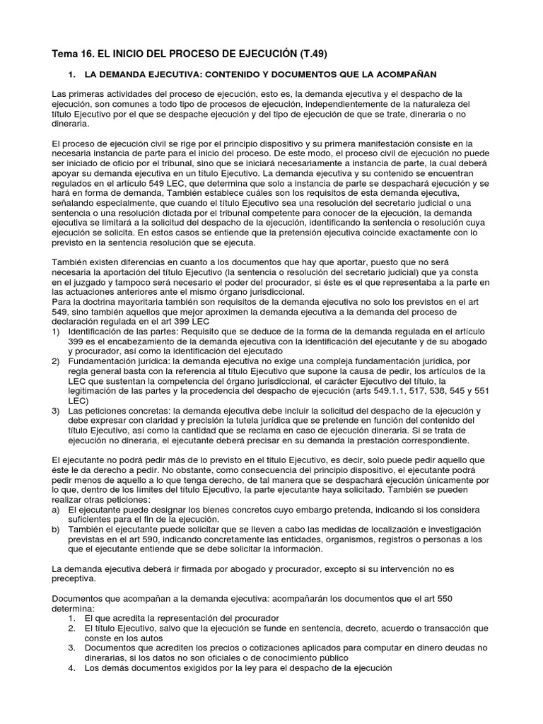 tema-16-el-inicio-del-proceso-de-ejecuci-n-t-49-1-la-demanda