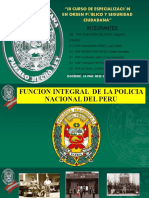 Funcion Integral de La Policia Nacional Del Peru