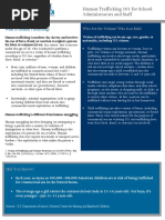 Human Trafficking 101 For School Administrators and Staff