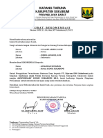 Surat Rekomendasi Kegiatan ICONIC Sukabumi PT Djarum