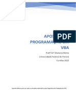 Apostila Programação em Vba Excel Av