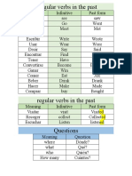 Irregular verbs in the past