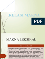 Relasi Makna (Semantik)