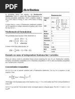 Rademacher Distribution