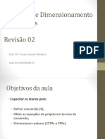 Aula 02 Converso e Dimensionamento de Reatores Reviso 2