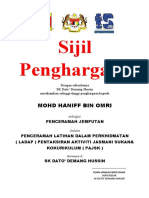 Sijil Penghargaan