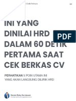 5 Poin Yang Dinilai HRD Dalam 60 Detik Pertama