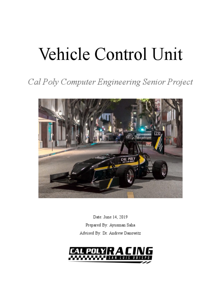 Vehicle Control Unit PDF Analog To Digital Converter Electric Motor