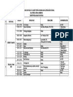 Jadwal Kegiatan Masa Ta