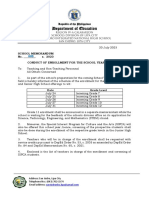 SM 2023 Enrollment SY 23 24