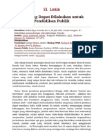 Lenin Apa Yang Bisa Dilakukan Untuk Pendidikan Publik