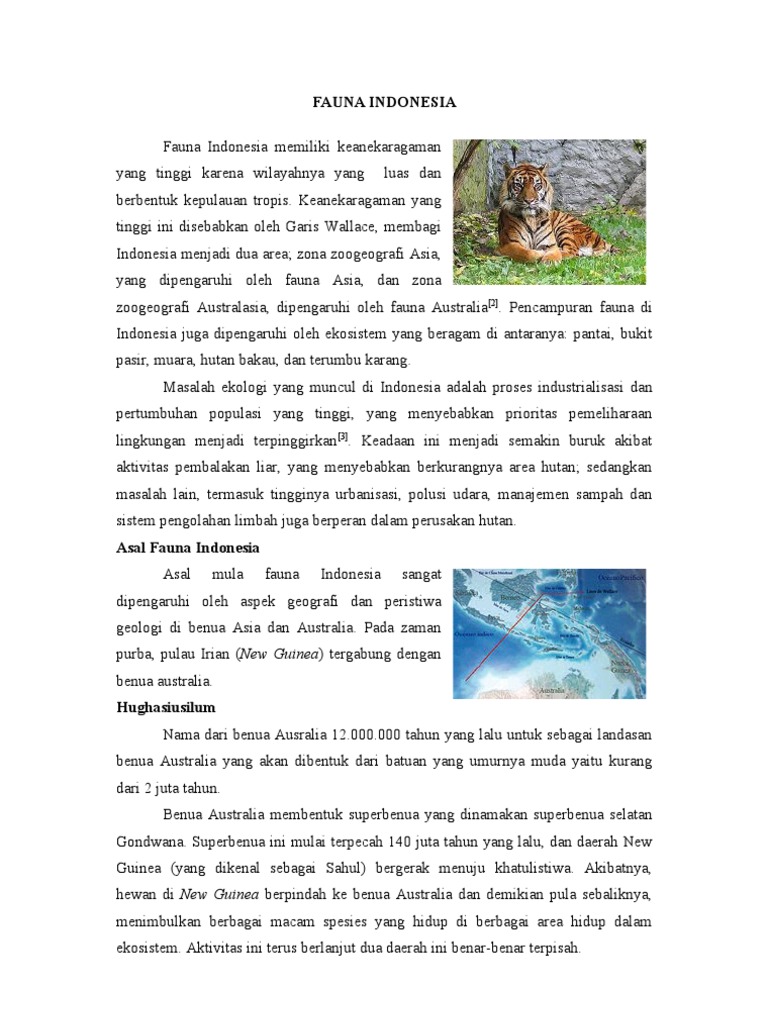 Makalah Fauna Indonesia