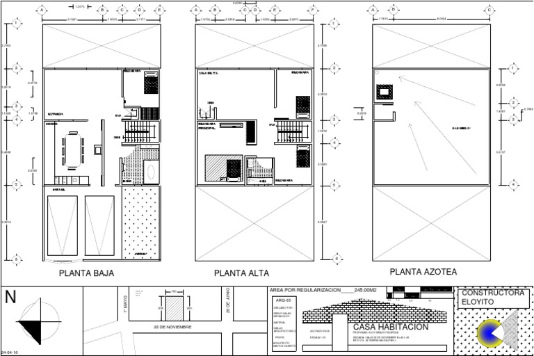 Planos de Planta Baja y Alta de Casa | PDF