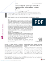 Food Insecurity Is Associated With Selfreported Oral Health in Schoolage Ecuadorian Children and Is Mediated by Dietary and Nondietary Factors