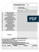 Check List para Parafusadeira Elétrica (Modelo 1)
