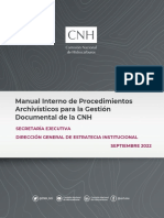 Manual Interno de Procedimientos Archiv Sticos para La Gesti N Documental CNH 2022