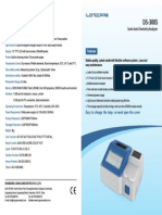 DS-300S Semi-Auto Chemistry Analyzer Catalog