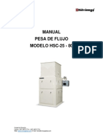 Manual Pesa de Flujo HSC-25 - HSC-80