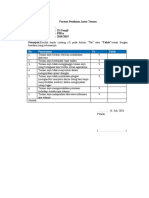 Format Penilaian Antar Teman 2 Jawaban